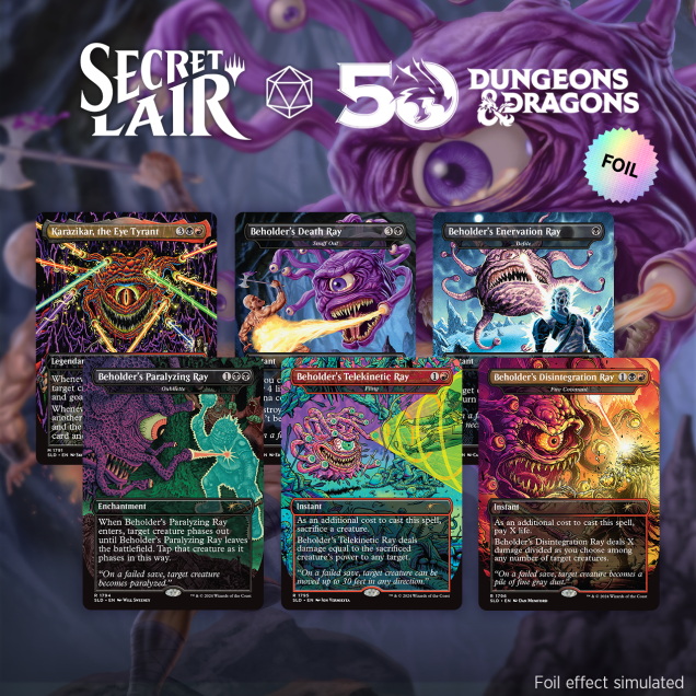 Secret Lair x Dungeons & Dragons: Death is in the Eyes of the Beholder II - Rainbow Foil Edition