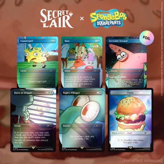 Secret Lair Drop: Our Boss is on Vacation Superdrop: Spongebob Squarepants: Internet Sensation - Rainbow Foil Edition