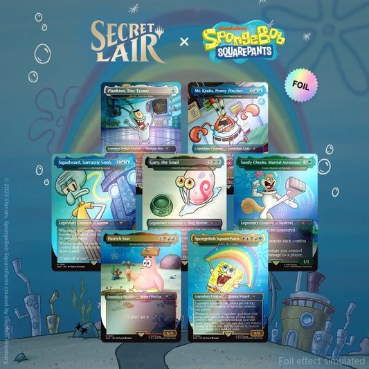 Secret Lair Drop: Our Boss is on Vacation Superdrop: Spongebob Squarepants: Legends of Bikini Bottom - Rainbow Foil Edition