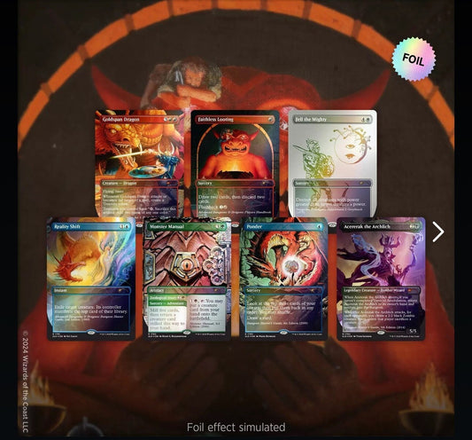 Secret Lair Drop: Secret Lair x Dungeons & Dragons: An Exhibition of Adventure - Rainbow Foil Edition