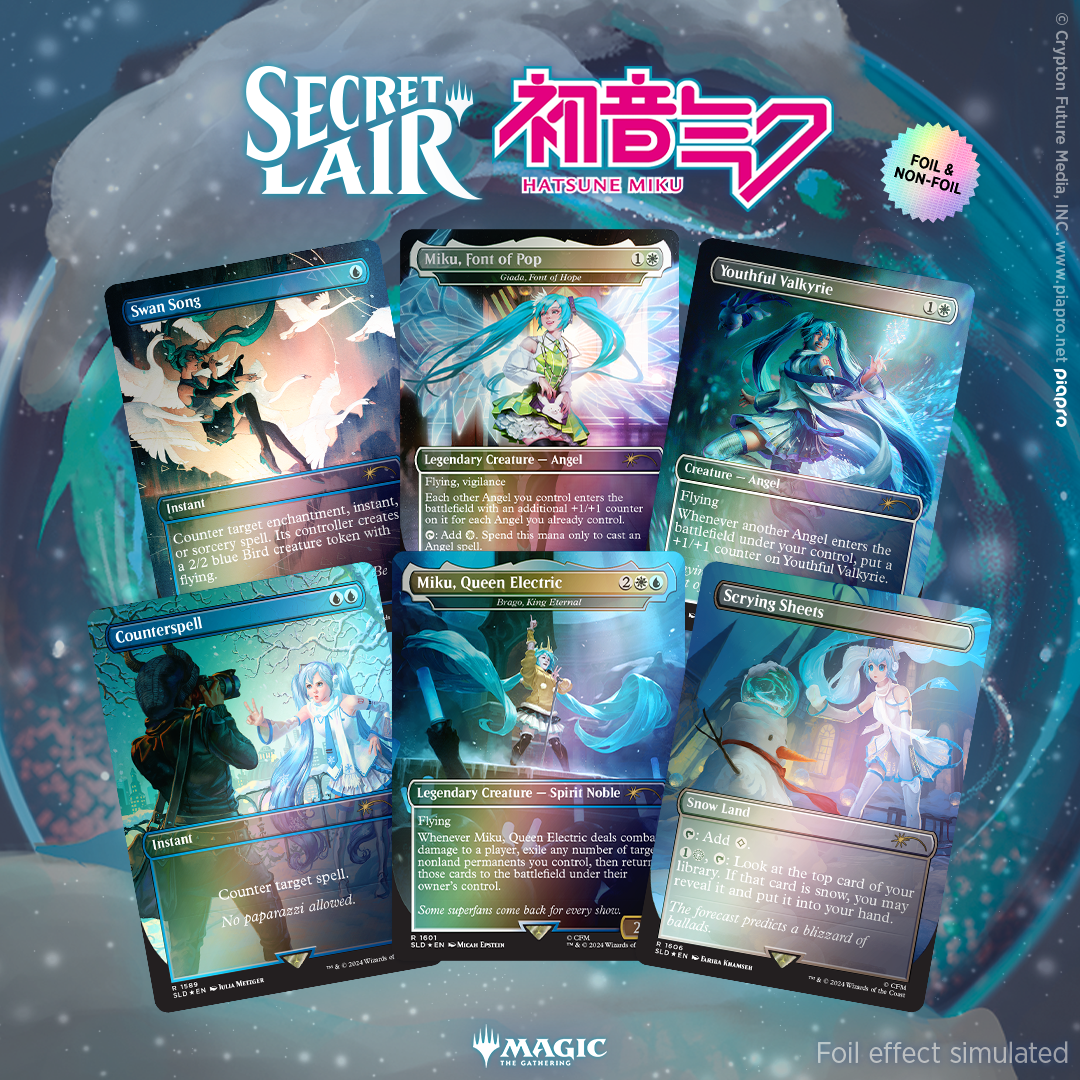 Secret Lair Drop: Secret Lair x Hatsune Miku: Winter Diva EN - Rainbow Foil Edition