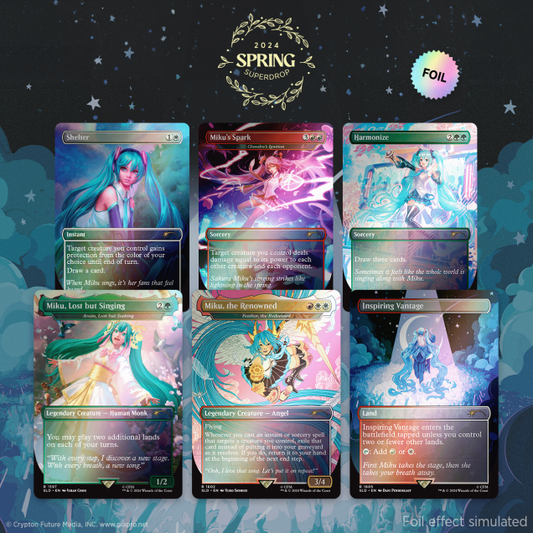 Secret Lair Drop: Secret Lair x Hatsune Miku: Sakura Superstar EN - Rainbow Foil image 0